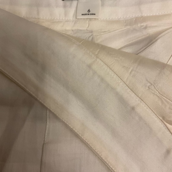Ann Taylor Loft Cream Detailed A Line Skirt, Size 6 - Picture 4 of 4